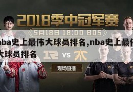 nba史上最伟大球员排名,nba史上最伟大球员排名