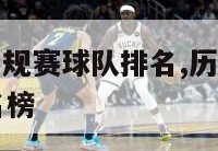 历年nba常规赛球队排名,历年nba常规赛球队排名榜