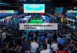 欧洲杯2024赛程时间表决赛,欧洲杯2021赛程时间地点