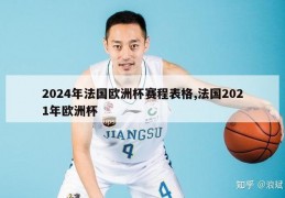 2024年法国欧洲杯赛程表格,法国2021年欧洲杯