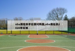 nba赛程表季后赛对阵图,nba赛程表2020季后赛