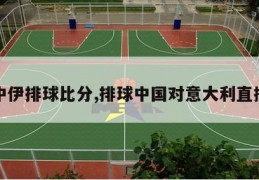 中伊排球比分,排球中国对意大利直播